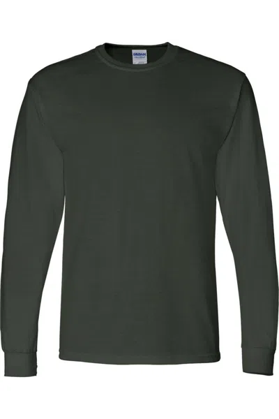 Gildan Dryblend 50/50 Long Sleeve T-shirt In Green