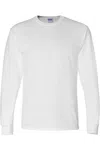 Gildan Dryblend 50/50 Long Sleeve T-shirt In White