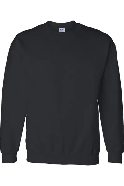 Gildan Dryblend Adult Set-in Crew Neck Sweatshirt (13 Colours) In Black