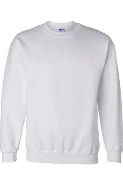 Gildan Dryblend Adult Set-in Crew Neck Sweatshirt (13 Colours) In White