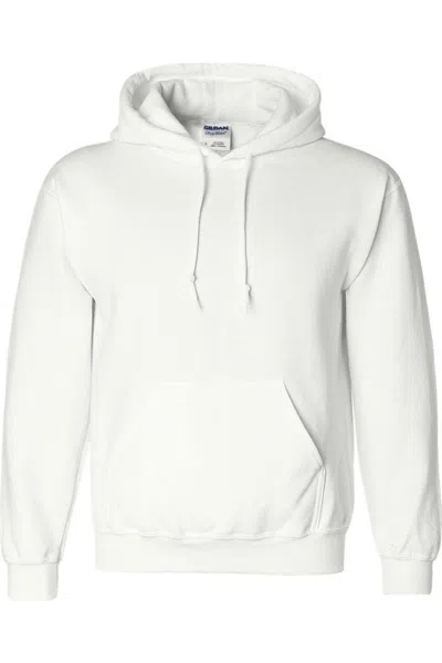 Gildan Dryblend Hooded Sweatshirt In White