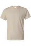 Gildan Mens Ultra Cotton Short Sleeve T-shirt In Beige