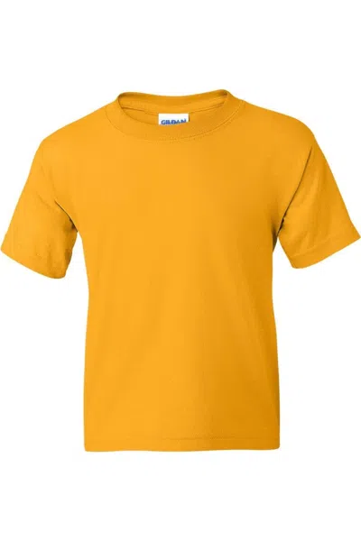 Gildan Kids' Dryblend Youth T-shirt In Gold