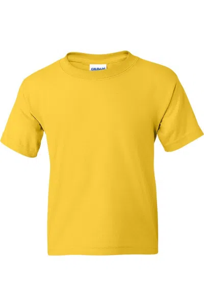 Gildan Kids' Ultra Cotton Youth T-shirt In Yellow