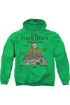 Gildan Elf Food Pyramid Adult Pull Over Hoodie / Hooded Sweatshirt In Green