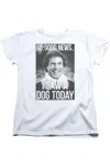 Gildan Elf Must Love Dogs Short Sleeve Womens Tee / T-shirt In White