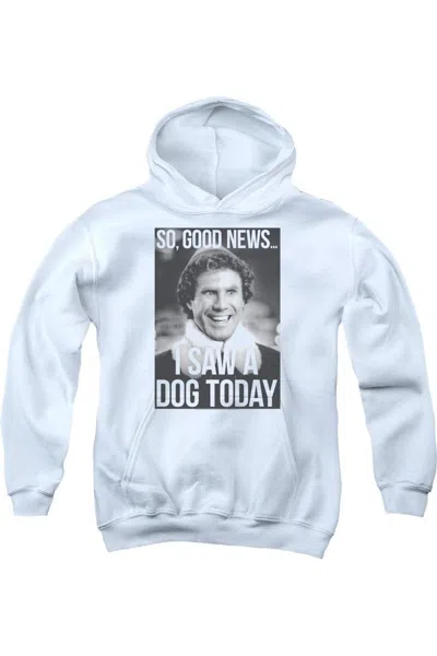 Gildan Kids' Elf Must Love Dogs Youth Pull Over Hoodie / Hooded Sweatshirt In Blue