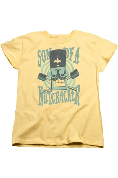 Gildan Elf Son Of A Short Sleeve Womens Tee / T-shirt In Yellow