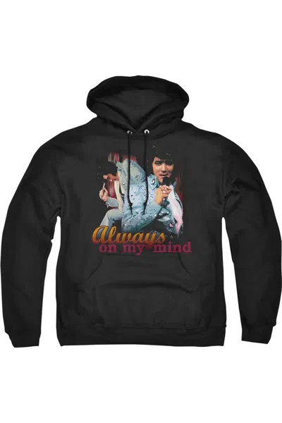 Gildan Elvis Presley Always On My Mind Adult Pull Over Hoodie In Black