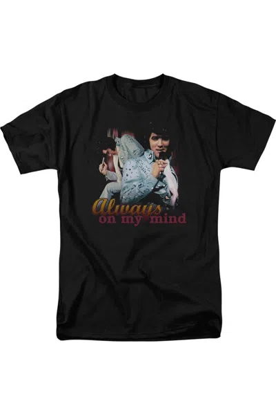Gildan Elvis Presley Always On My Mind Short Sleeve Adult Tee / T-shirt In Black