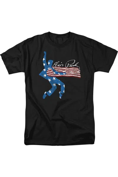 Gildan Elvis Presley American Jailhouse Short Sleeve Adult Tee / T-shirt In Black