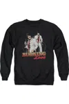 Gildan Elvis Presley Burning Love Adult Crewneck Sweatshirt In Black