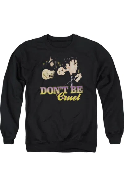Gildan Elvis Presley Dont Be Cruel Adult Crewneck Sweatshirt In Black