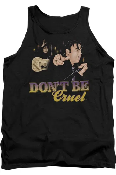 Gildan Elvis Presley Dont Be Cruel Adult Tank In Black