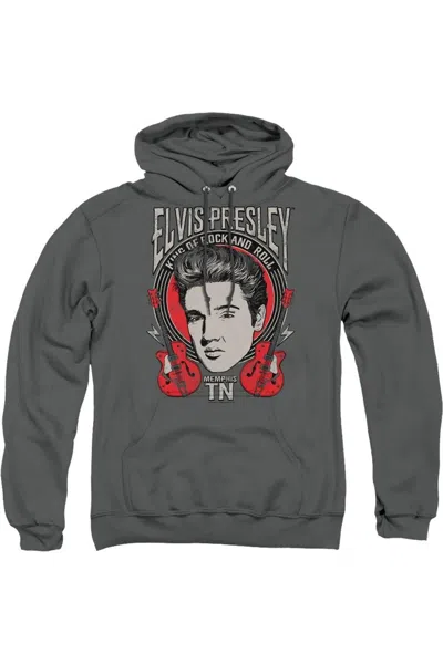 Gildan Elvis Presley Elvis Rock Adult Pull Over Hoodie In Pink