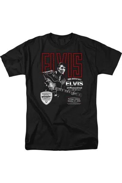 Gildan Elvis Presley Fantasy Fest 2018 Short Sleeve Adult Tee / T-shirt In Black