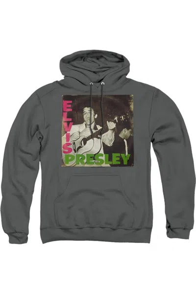 Gildan Elvis Presley First Lp Adult Pull Over Hoodie In Pink