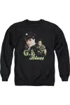 Gildan Elvis Presley G I Blues Adult Crewneck Sweatshirt In Black
