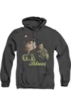 Gildan Elvis Presley G I Blues Adult Heather Hoodie In Black