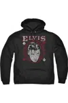 Gildan Elvis Presley Hail The King Adult Pull Over Hoodie In Black