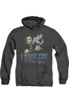 Gildan Elvis Presley I Want You Adult Heather Hoodie In Black