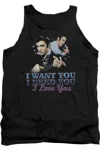 Gildan Elvis Presley I Want You Adult Tank In Black