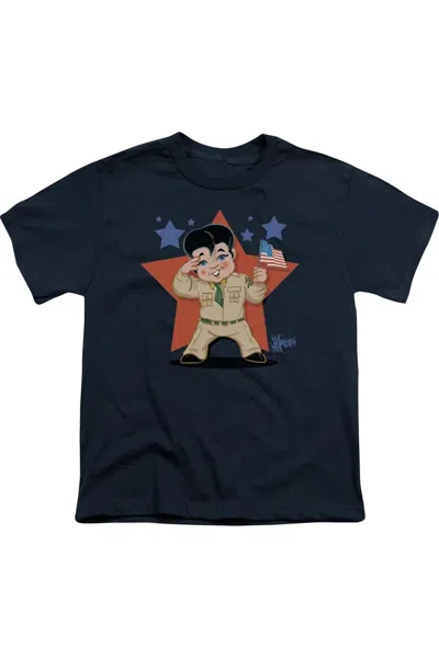 Gildan Kids' Elvis Presley Lil G I Short Sleeve Youth Tee / T-shirt In Blue