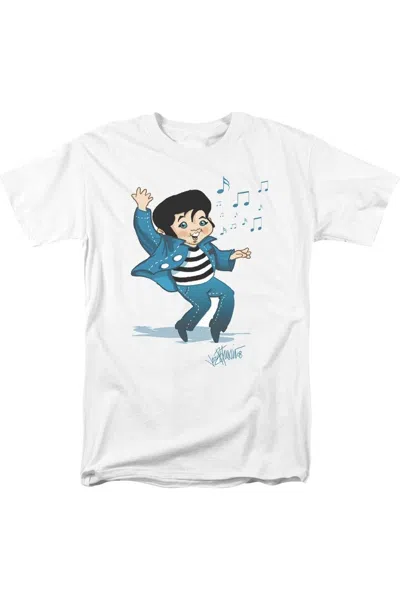 Gildan Elvis Presley Lil Jailbird Short Sleeve Adult Tee / T-shirt In White