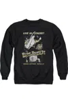Gildan Elvis Presley Live In Buffalo Adult Crewneck Sweatshirt In Black