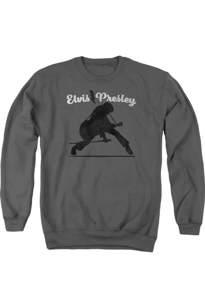 Gildan Elvis Presley Overprint Adult Crewneck Sweatshirt In Pink