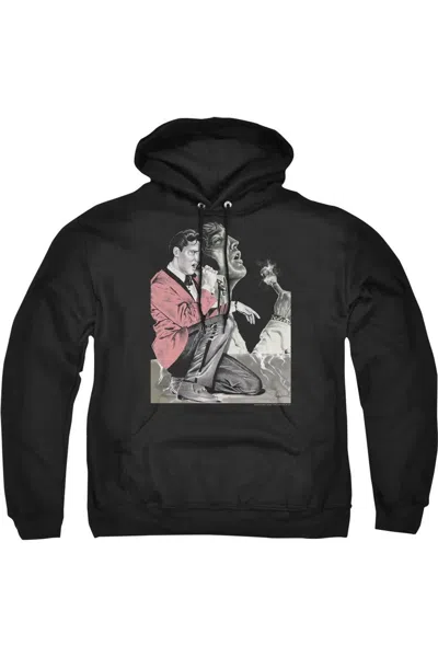 Gildan Elvis Presley Rock N Rollong Sleevemoke Adult Pull Over Hoodie In Black