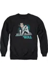 Gildan Elvis Presley Shake Rattle & Roll Adult Crewneck Sweatshirt In Black