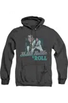 Gildan Elvis Presley Shake Rattle & Roll Adult Heather Hoodie In Black