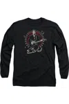 Gildan Elvis Presley Stars Long Sleeve Adult Tee / T-shirt In Black