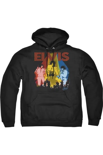 Gildan Elvis Presley Vegas Remembered Adult Pull Over Hoodie In Black