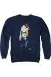 Gildan Elvis Presley Yellow Scarf Adult Crewneck Sweatshirt In Blue