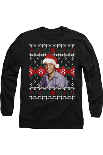 GILDAN ELVIS UGLY CHRISTMASHORT SLEEVEWEATER LONG SLEEVE ADULT TEE / T-SHIRT