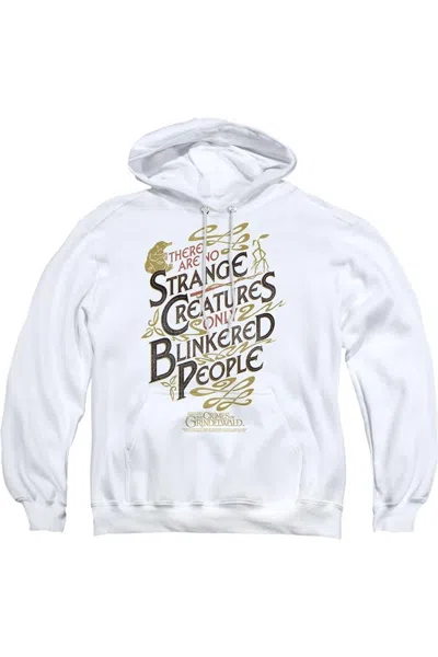 Gildan Fantastic Beasts 2 Blinkered People Adult Pull Over Hoodie / Hooded Sweatshirt In White