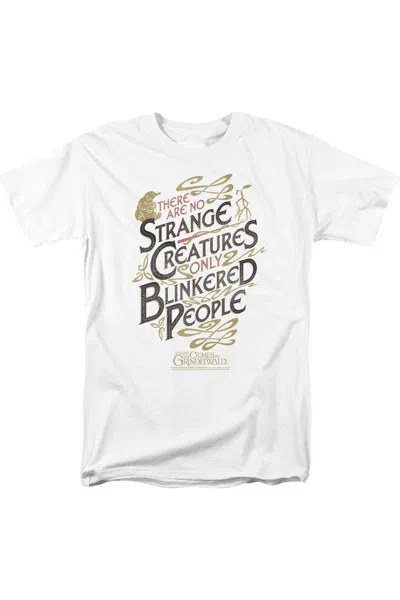 Gildan Fantastic Beasts 2 Blinkered People Short Sleeve Adult Tee / T-shirt In White