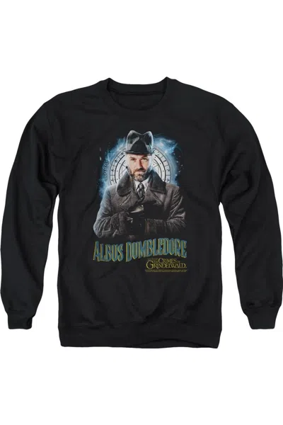Gildan Fantastic Beasts 2 Dumbledore Adult Crewneck Sweatshirt In Black