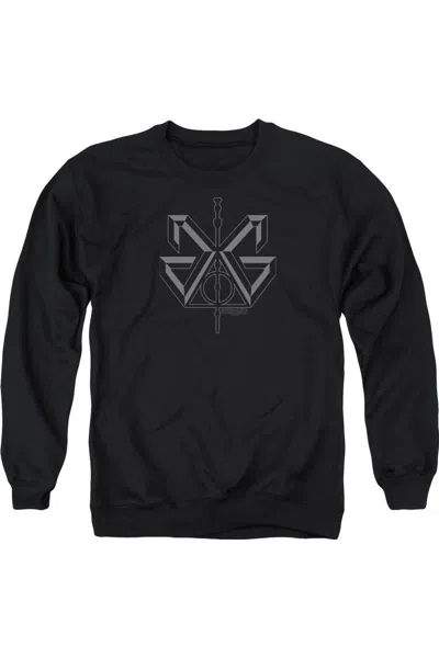 Gildan Fantastic Beasts 2 Grindelwald Sigil Adult Crewneck Sweatshirt In Black