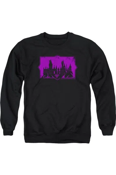 Gildan Fantastic Beasts 2 Hogwarts Silhouette Adult Crewneck Sweatshirt In Black