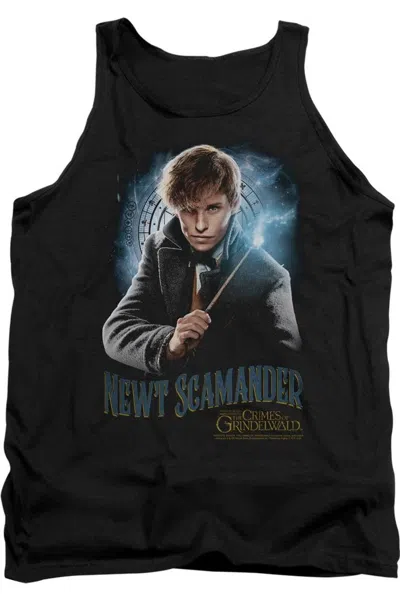 Gildan Fantastic Beasts 2 Scamander Monogram Adult Tank Top In Black