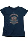 Gildan Fantastic Beasts Briefcase Short Sleeve Womens Tee / T-shirt In Blue