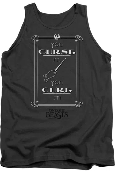 Gildan Fantastic Beasts Curse It Adult Tank Top In Pink