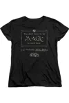 Gildan Fantastic Beasts Magic To Work Here Short Sleeve Womens Tee / T-shirt In Black