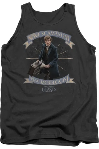 Gildan Fantastic Beasts Newt Scamander Adult Tank Top In Pink