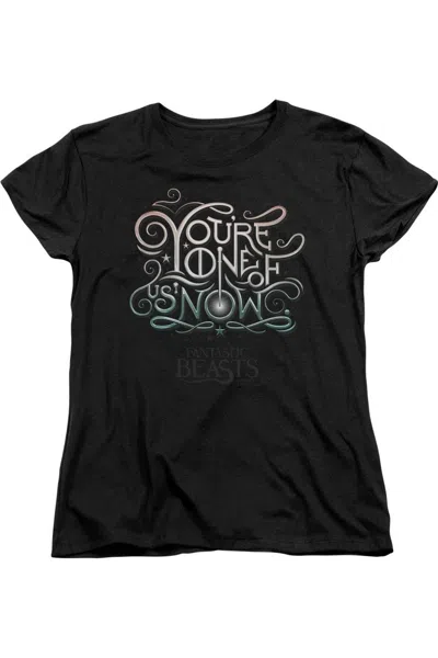 Gildan Fantastic Beasts One Of Us Short Sleeve Womens Tee / T-shirt In Black