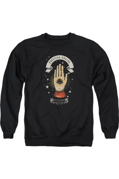 Gildan Fantastic Beasts Percival Graves Adult Crewneck Sweatshirt In Black