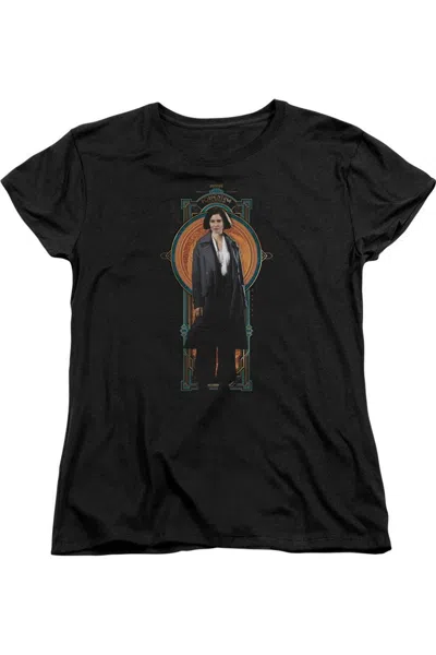 Gildan Fantastic Beasts Porpentina Goldstein Short Sleeve Womens Tee / T-shirt In Black
